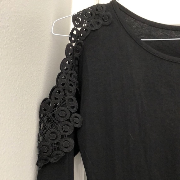 LAST ONE‼️ SEXY Black lace long Sleeve Mini Dress - Picture 6 of 6